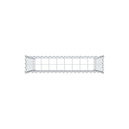 Extra gabion typ 3 100 cm x 100 cm x 20 cm (L x H x D), maskstorlek 10 cm x 10 cm, spiral