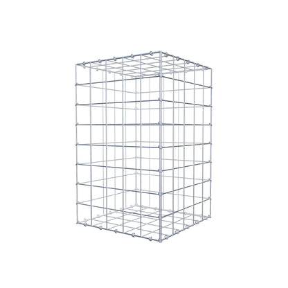 Gabião 80 cm x 50 cm x 50 cm (C x A x P), malhagem 10 cm x 10 cm, anel C