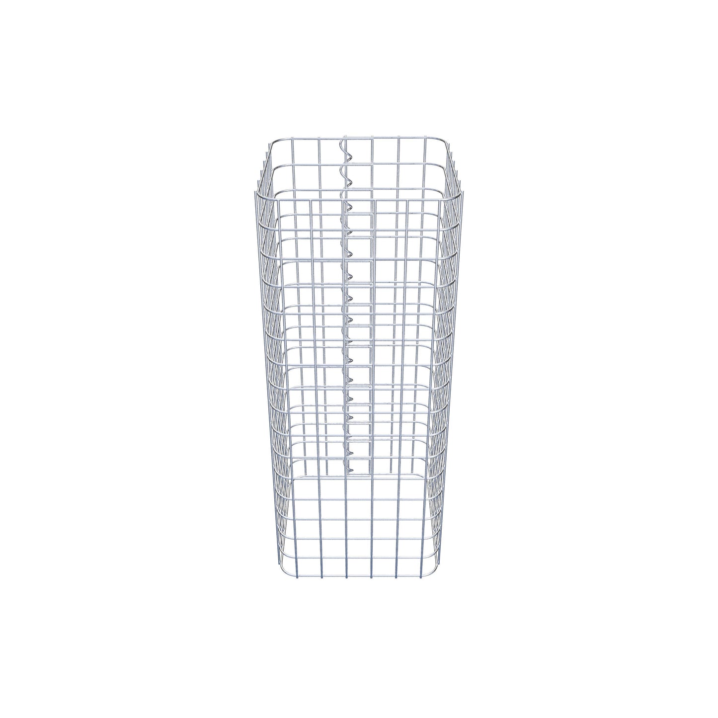 Gabionsøjle firkantet 32 ​​cm x 32 cm, 80 cm højde, MW 5 cm x 5 cm