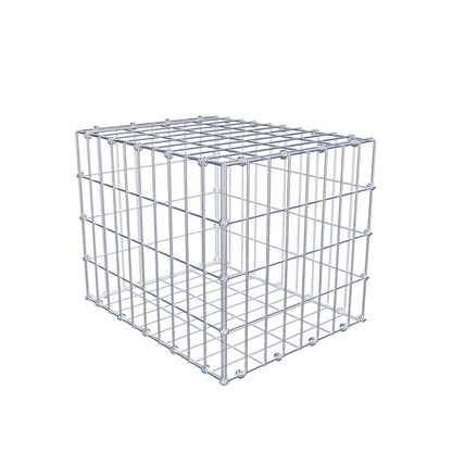 Gabião 50 cm x 40 cm x 40 cm (C x A x P), malhagem 5 x 10 cm, anel espiral