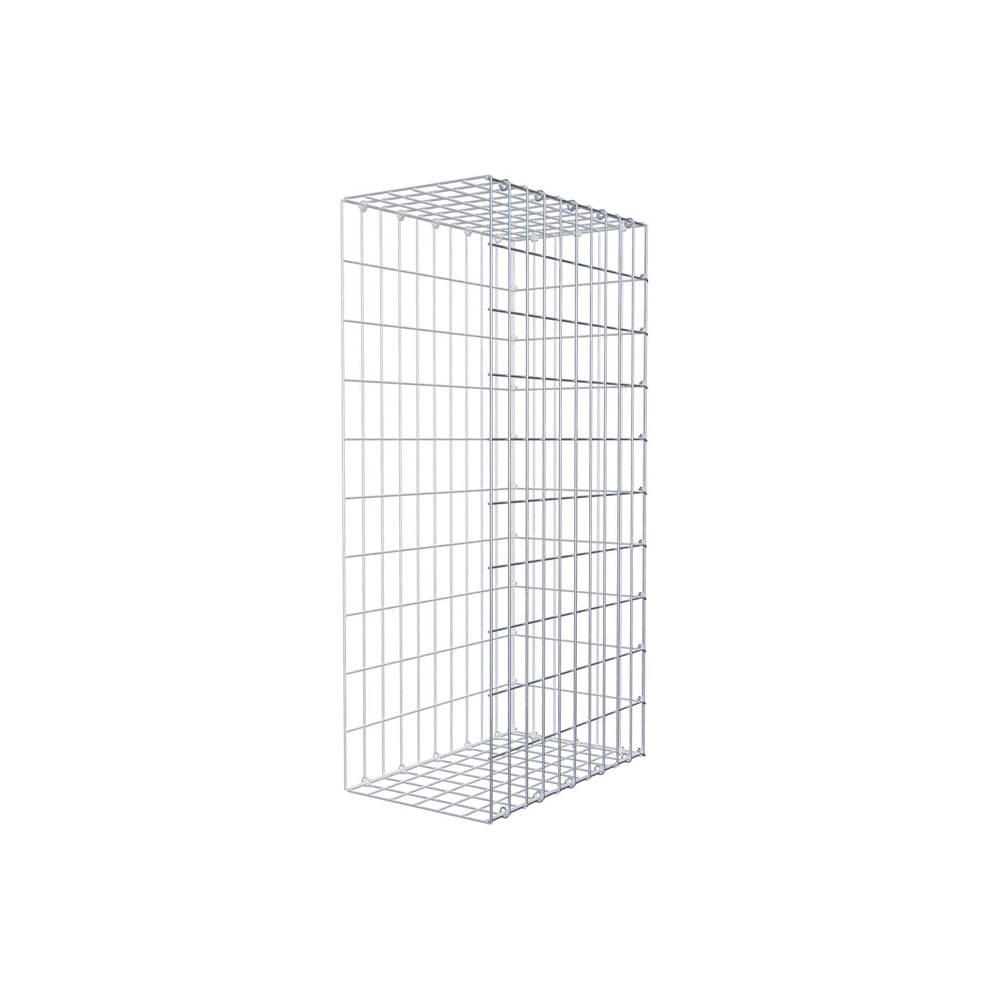 Opzetpaal type 2 100 cm x 50 cm x 30 cm, maaswijdte 5 cm x 10 cm, C-ring