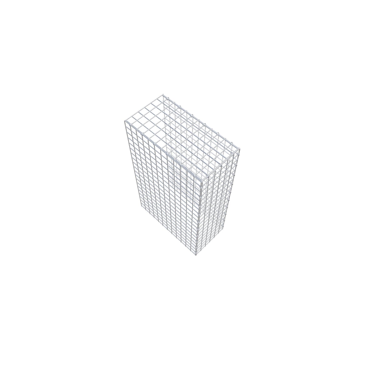 Gabião Tipo 4 100 cm x 60 cm x 30 cm (C x A x P), malhagem 5 cm x 5 cm, anel C
