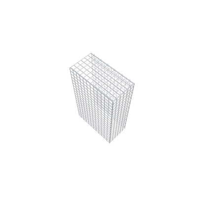 Gabião Tipo 4 100 cm x 60 cm x 30 cm (C x A x P), malhagem 5 cm x 5 cm, anel C