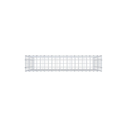Gabião 100 cm x 90 cm x 20 cm (C x A x P), malhagem 5 cm x 10 cm, anel C