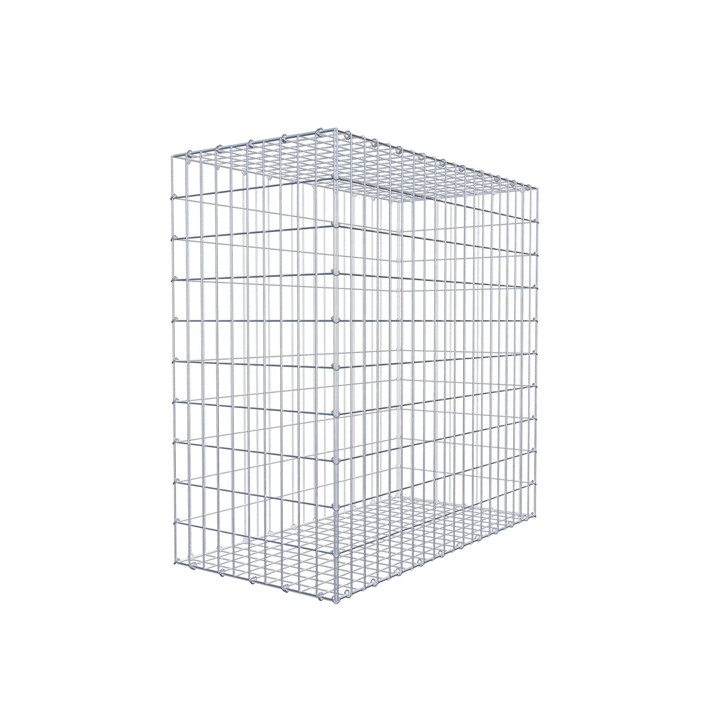 Gavión 100 cm x 100 cm x 50 cm (L x A x P), luz de malla 5 cm x 10 cm, anillo en C