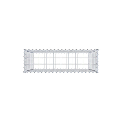 Gabion 100 cm x 100 cm x 30 cm (L x H x D), maskestørrelse 10 cm x 10 cm, spiral