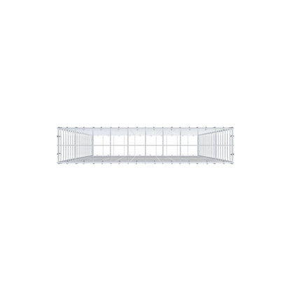 Gabione 200 cm x 100 cm x 20 cm (L x H x T), Maschenweite 10 cm x 10 cm, C-Ring