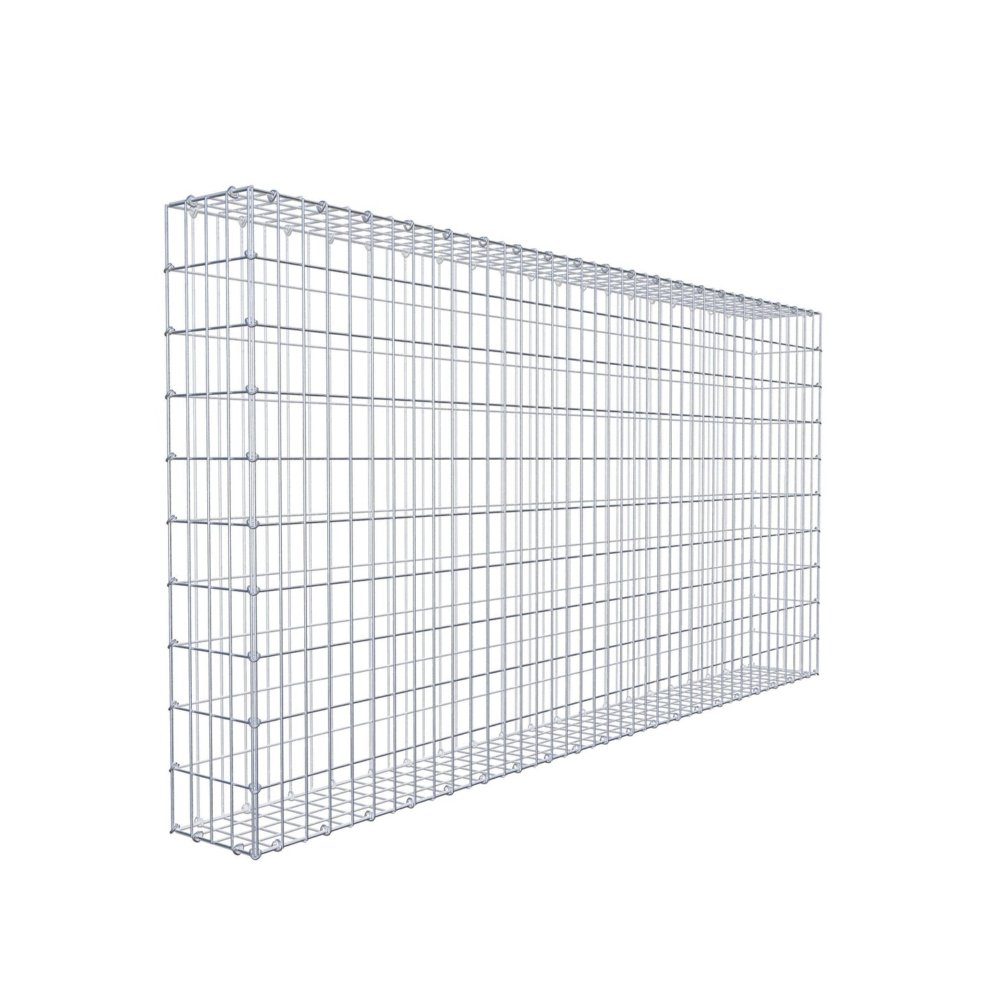 Gabion 200 cm x 100 cm x 20 cm (L x H x P), mailles 5 cm x 10 cm, anneau en C