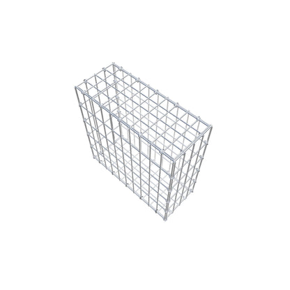 Gabion 50 cm x 50 cm x 20 cm (L x H x P), mailles 5 cm x 10 cm, anneau en C