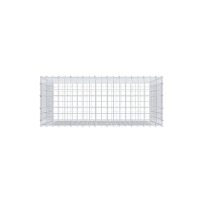 Gabião 100 cm x 80 cm x 40 cm (C x A x P), malhagem 5 cm x 5 cm, anel C