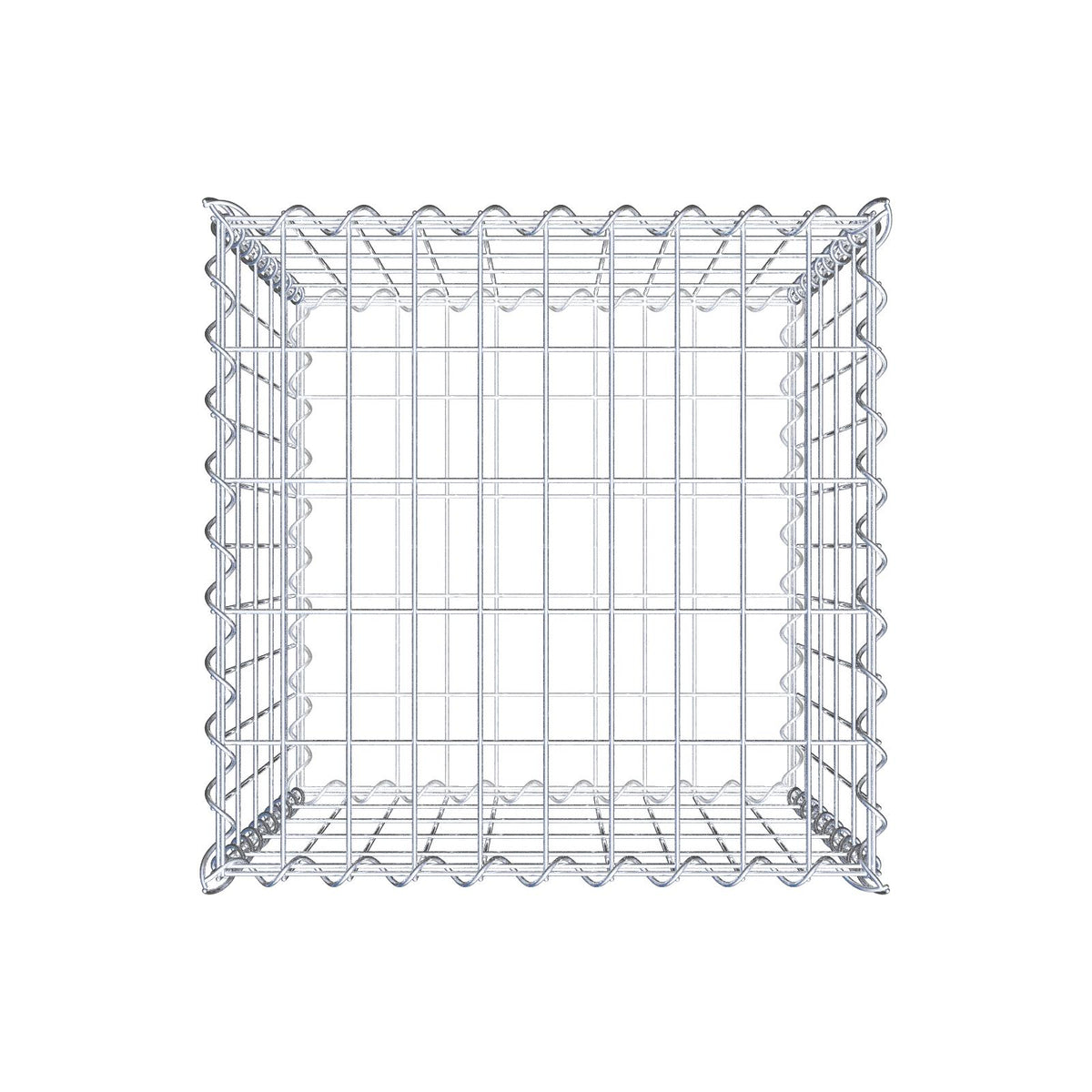 Gabbione 50 cm x 50 cm x 50 cm (L x H x P), maglia 5 cm x 10 cm, spirale