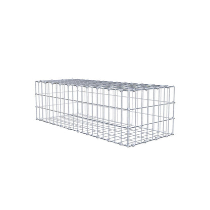 Gabião 100 cm x 30 cm x 40 cm (C x A x P), malhagem 5 x 10 cm, anel espiral