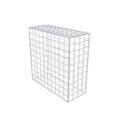 Gabbione 100 cm x 100 cm x 40 cm (L x H x P), maglia 10 cm x 10 cm, spirale