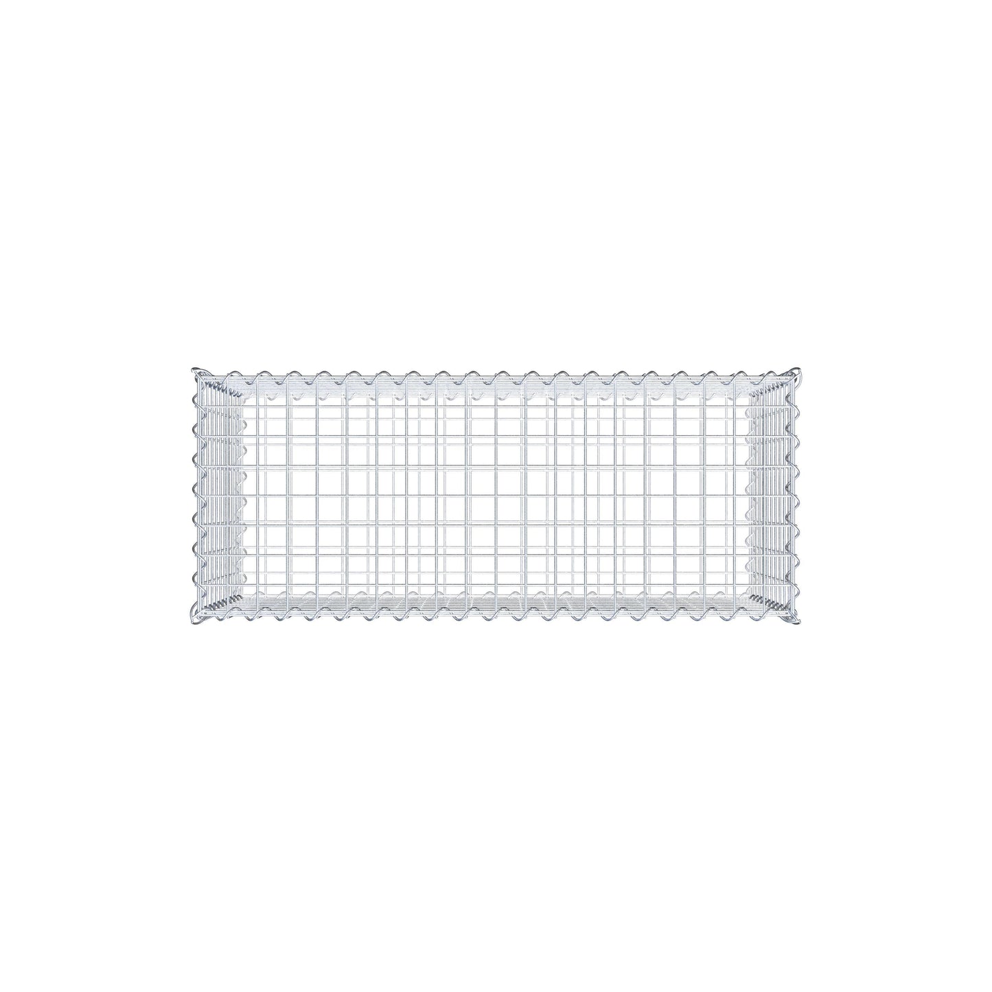 Gabion 100 cm x 50 cm x 40 cm (L x H x D), maskstorlek 5 cm x 5 cm, spiral