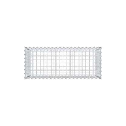 Gabion 100 cm x 50 cm x 40 cm (L x H x D), maskstorlek 5 cm x 5 cm, spiral