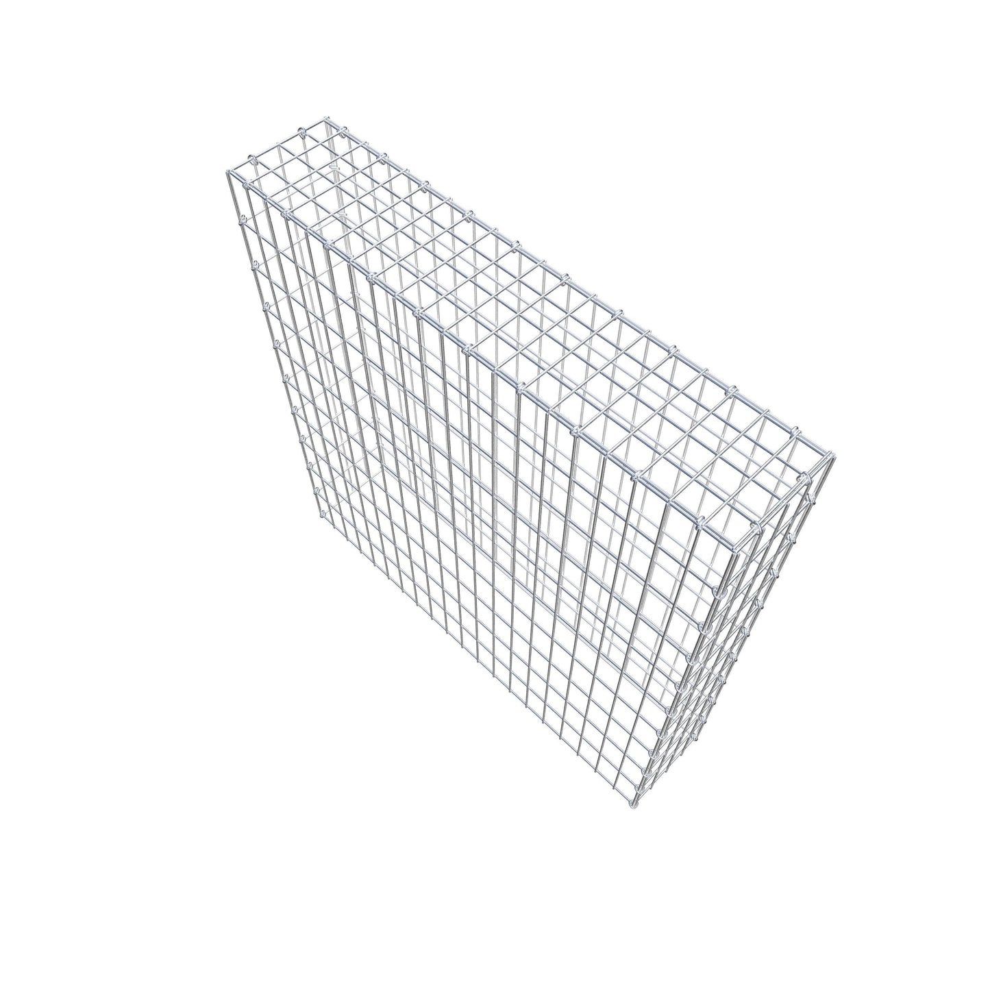 Anbaugabione Typ 3 100 cm x 100 cm x 20 cm (L x H x T), Maschenweite 5 cm x 10 cm, C-Ring