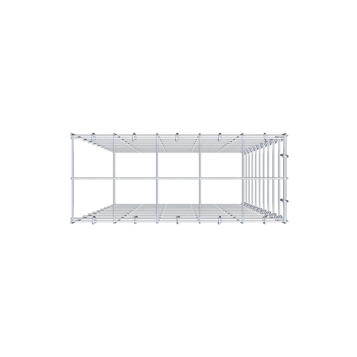 Gabião Tipo 4 100 cm x 50 cm x 20 cm (C x A x P), malhagem 10 cm x 10 cm, anel C