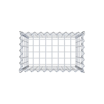 Gabião tipo 3 50 cm x 50 cm x 30 cm (C x A x P), malhagem 5 cm x 10 cm, espiral