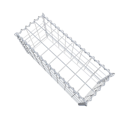 Gabião tipo 3 80 cm x 40 cm x 30 cm (C x A x P), malhagem 10 cm x 10 cm, espiral