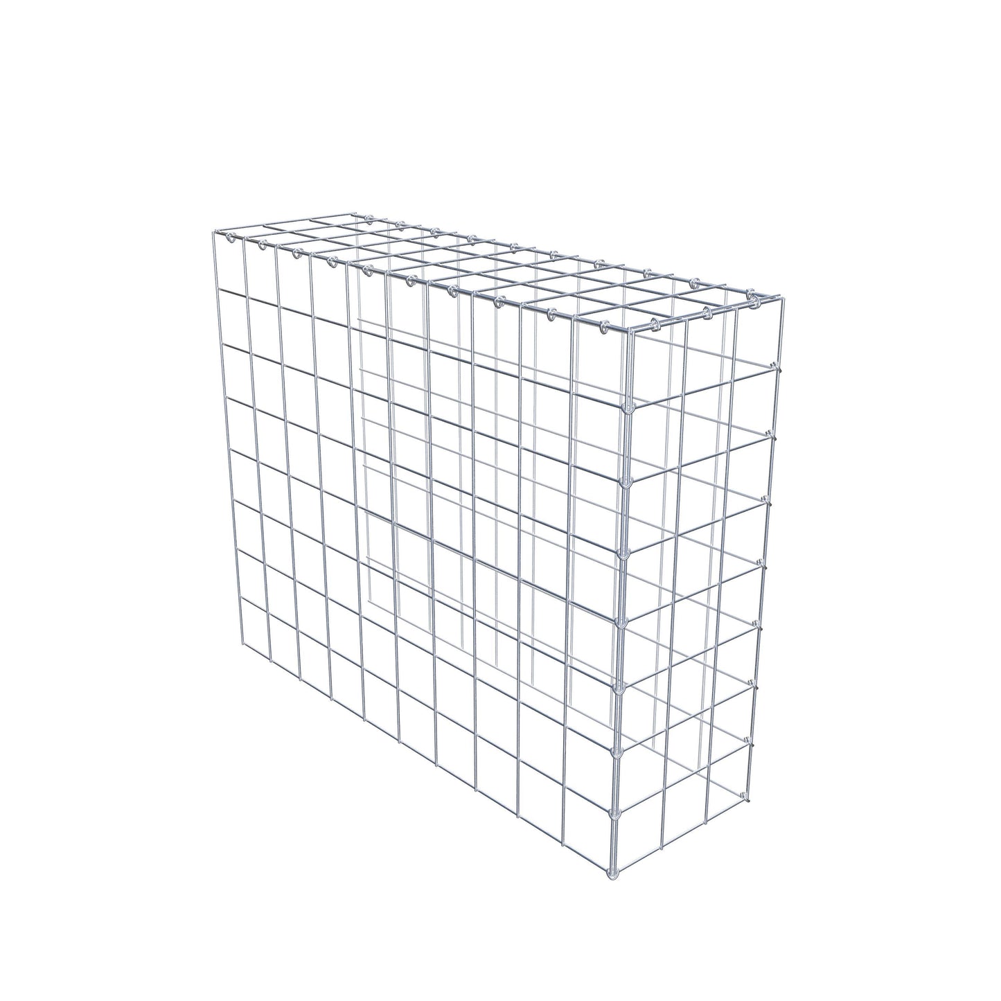 Gabião Tipo 4 100 cm x 80 cm x 30 cm (C x A x P), malhagem 10 cm x 10 cm, anel C