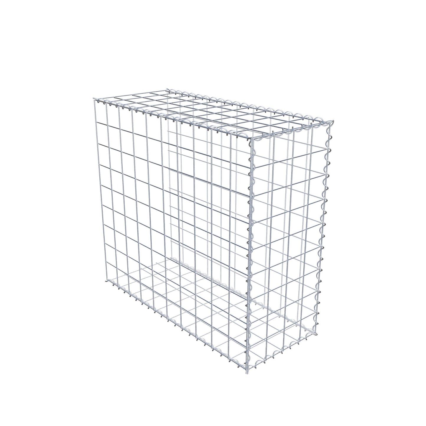 Extra gabion typ 2 100 cm x 90 cm x 40 cm (L x H x D), maskstorlek 10 cm x 10 cm, spiral