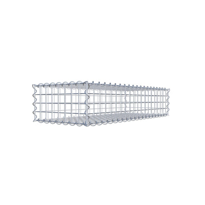 Gabion 100 cm x 20 cm x 40 cm (L x H x D), maskstorlek 5 cm x 5 cm, spiral