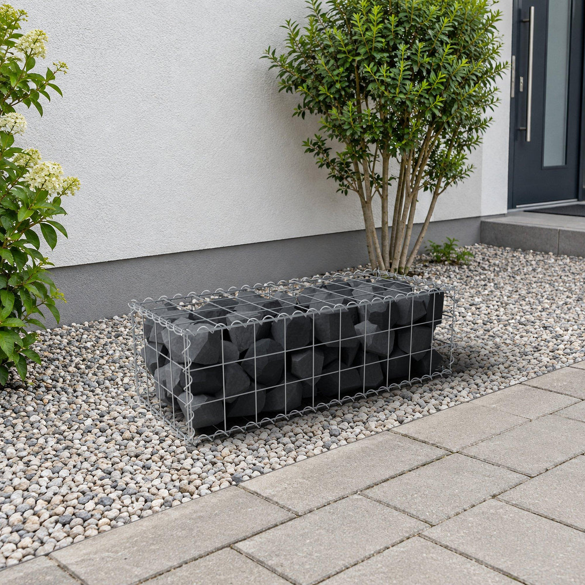 Gabion 100 cm x 30 cm x 40 cm (L x H x D), maskestørrelse 10 cm x 10 cm, spiral