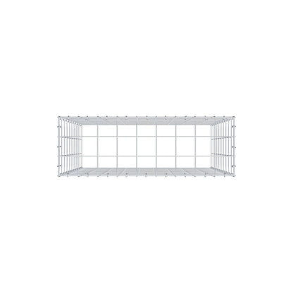 Mounted gabion type 3 100 cm x 90 cm x 30 cm (L x H x D), mesh size 10 cm x 10 cm, C-ring