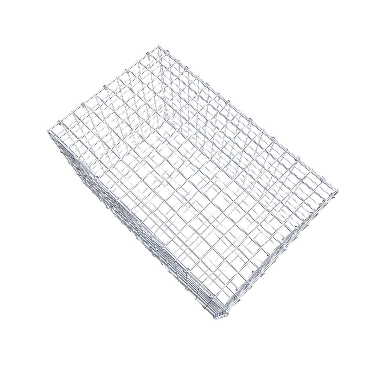 Gabion 80 cm x 50 cm x 50 cm (L x H x D), maskestørrelse 5 x 5 cm, spiralring