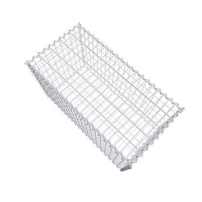 Gabião 100 cm x 60 cm x 50 cm (C x A x P), malhagem 5 cm x 10 cm, espiral