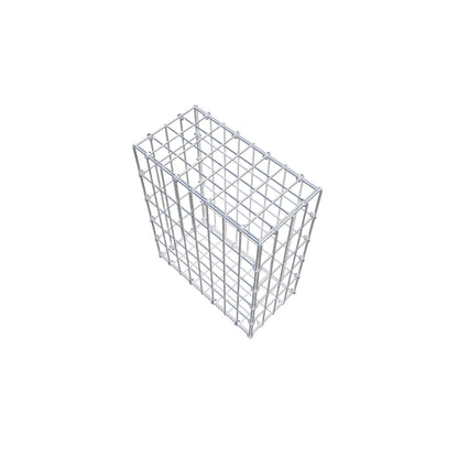 Gabion 50 cm x 40 cm x 20 cm (L x H x P), mailles 5 cm x 10 cm, anneau en C