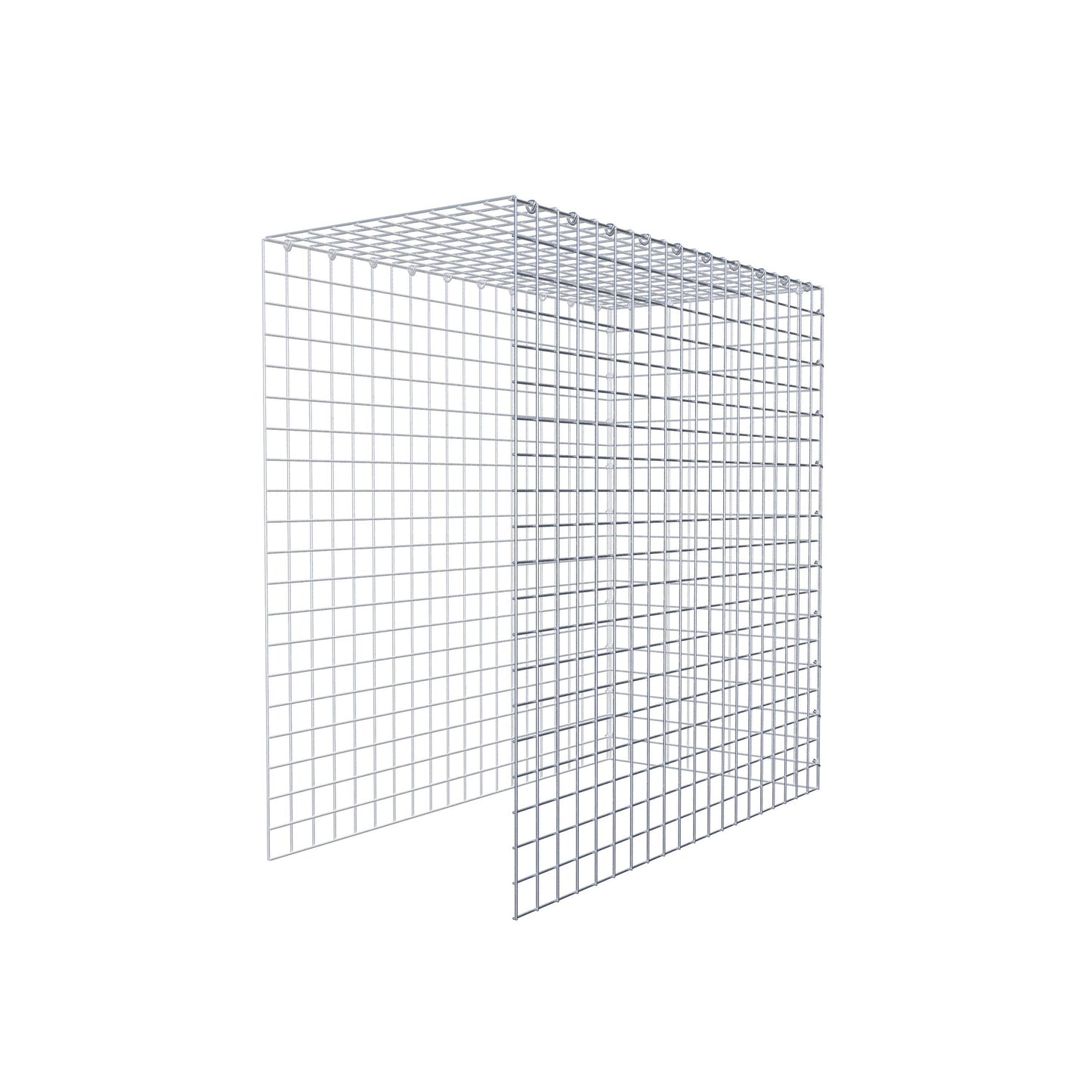 Gabião Tipo 4 100 cm x 100 cm x 50 cm (C x A x P), malhagem 5 cm x 5 cm, anel C
