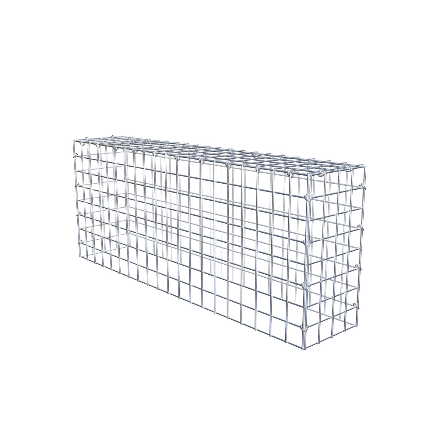 Type 3 oplegkorf 100 cm x 40 cm x 20 cm (L x H x D), maaswijdte 5 cm x 5 cm, C-ring