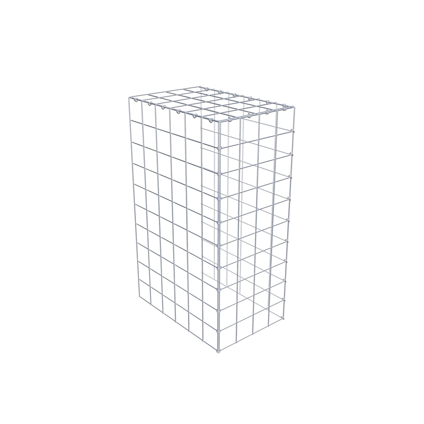 Gabião Tipo 4 100 cm x 60 cm x 40 cm (C x A x P), malhagem 10 cm x 10 cm, anel C