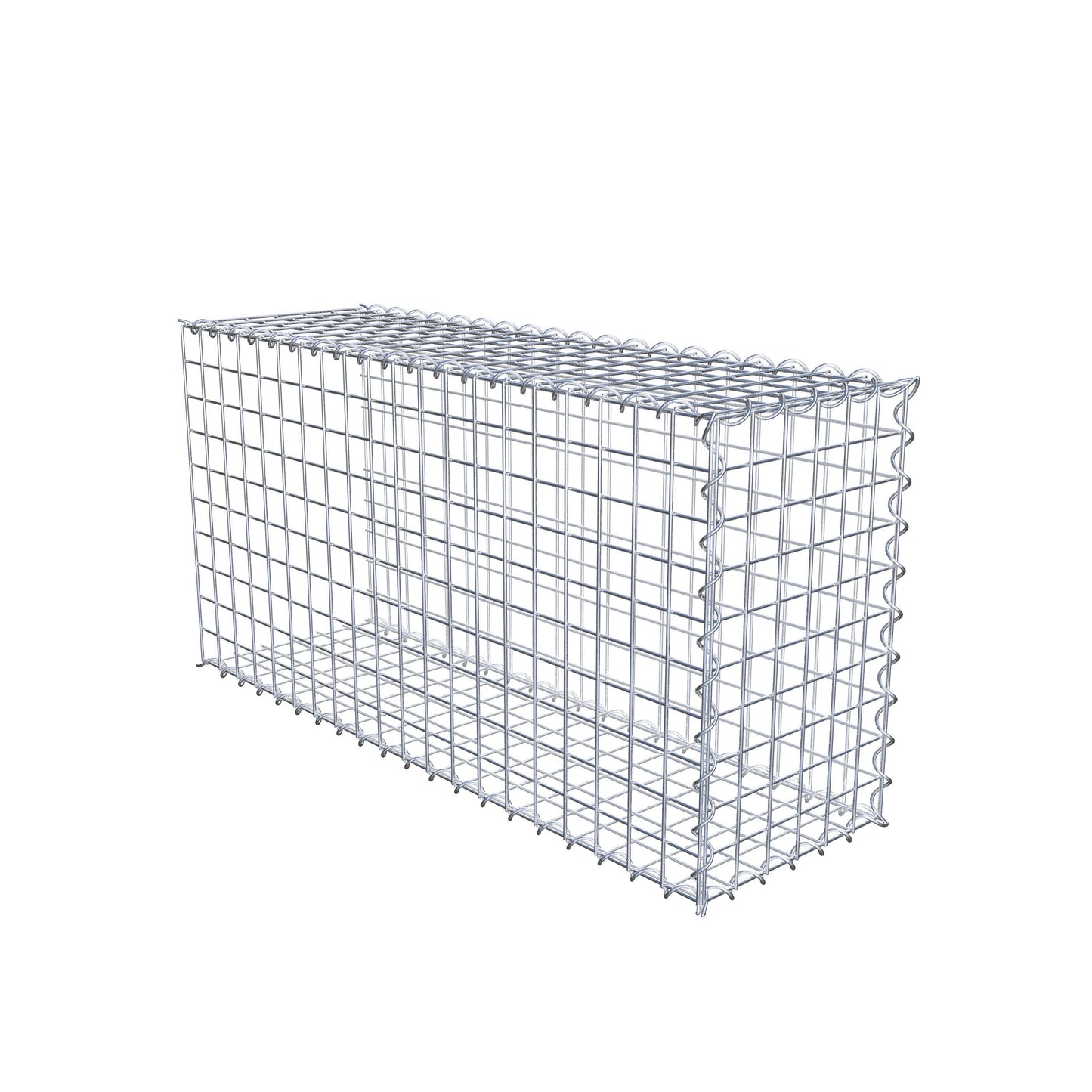 Gabbione aggiuntivo tipo 2 100 cm x 50 cm x 30 cm (L x A x P), maglia 5 cm x 5 cm, a spirale