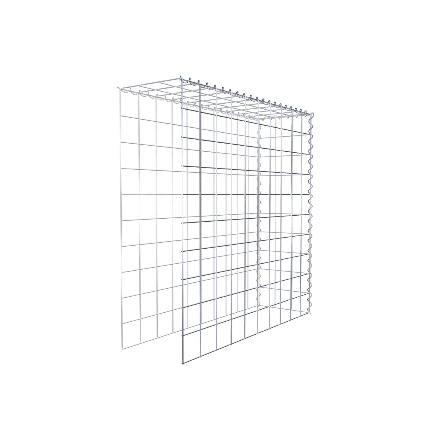 Gabião Tipo 4 100 cm x 100 cm x 30 cm (C x A x P), malhagem 10 cm x 10 cm, espiral