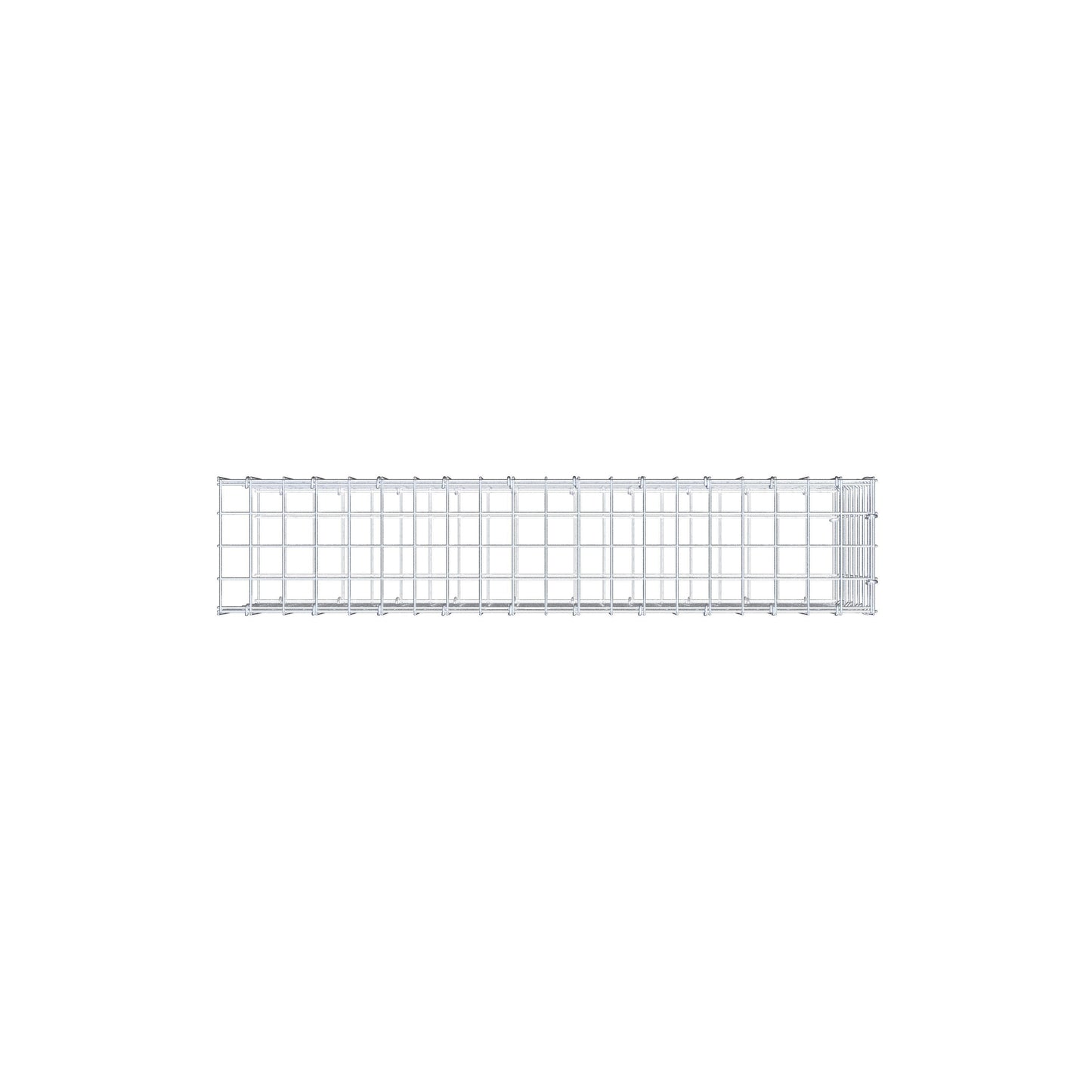 Gavión complementario de tipo 2 100 cm x 40 cm x 20 cm (largo x alto x fondo), malla 5 cm x 5 cm, anillo en C