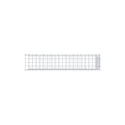 Gavión complementario de tipo 2 100 cm x 40 cm x 20 cm (largo x alto x fondo), malla 5 cm x 5 cm, anillo en C
