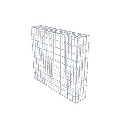 Gabião 100 cm x 90 cm x 20 cm (C x A x P), malhagem 5 x 10 cm, anel espiral