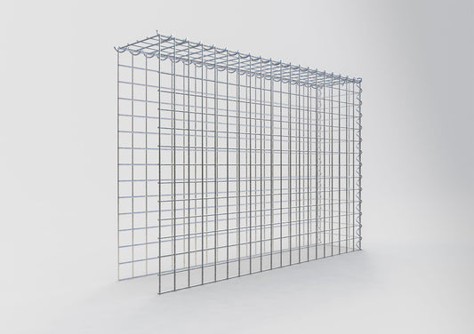 Gabião Tipo 4 100 cm x 70 cm x 20 cm (C x A x P), malhagem 5 cm x 5 cm, espiral