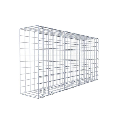 Gabbione fissabile tipo 2 100 cm x 50 cm x 20 cm (L x H x P), maglia 5 cm x 5 cm, anello a C