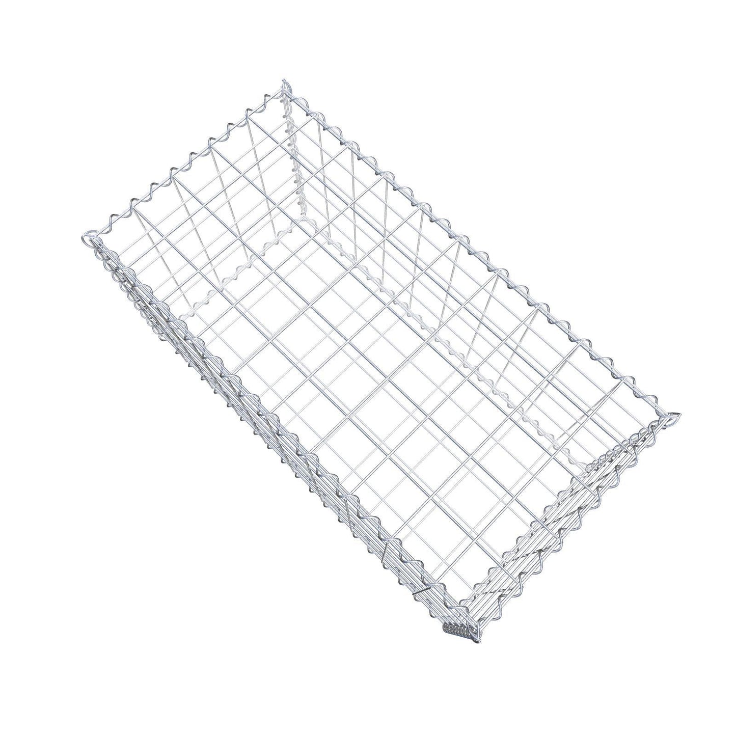 Set di 2 gabbioni 100 cm x 50 cm x 50 cm (L x H x P), maglia 10 x 10 cm, spirale