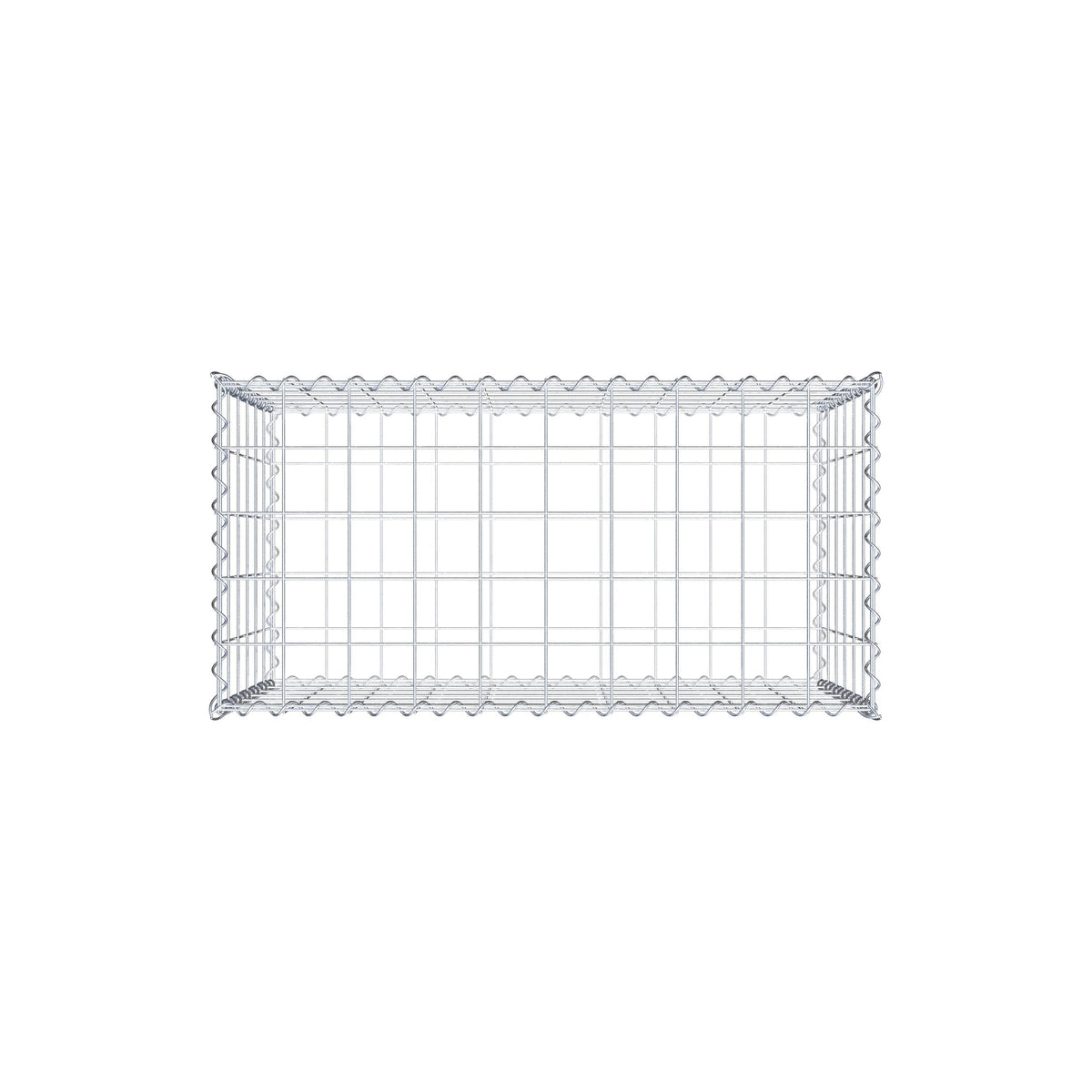 Gabion 100 cm x 60 cm x 50 cm (L x H x D), maskestørrelse 10 cm x 10 cm, spiral