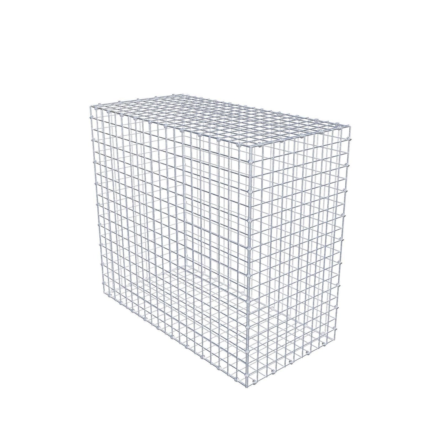 Gabião 100 cm x 90 cm x 50 cm (C x A x P), malhagem 5 x 5 cm, anel espiral