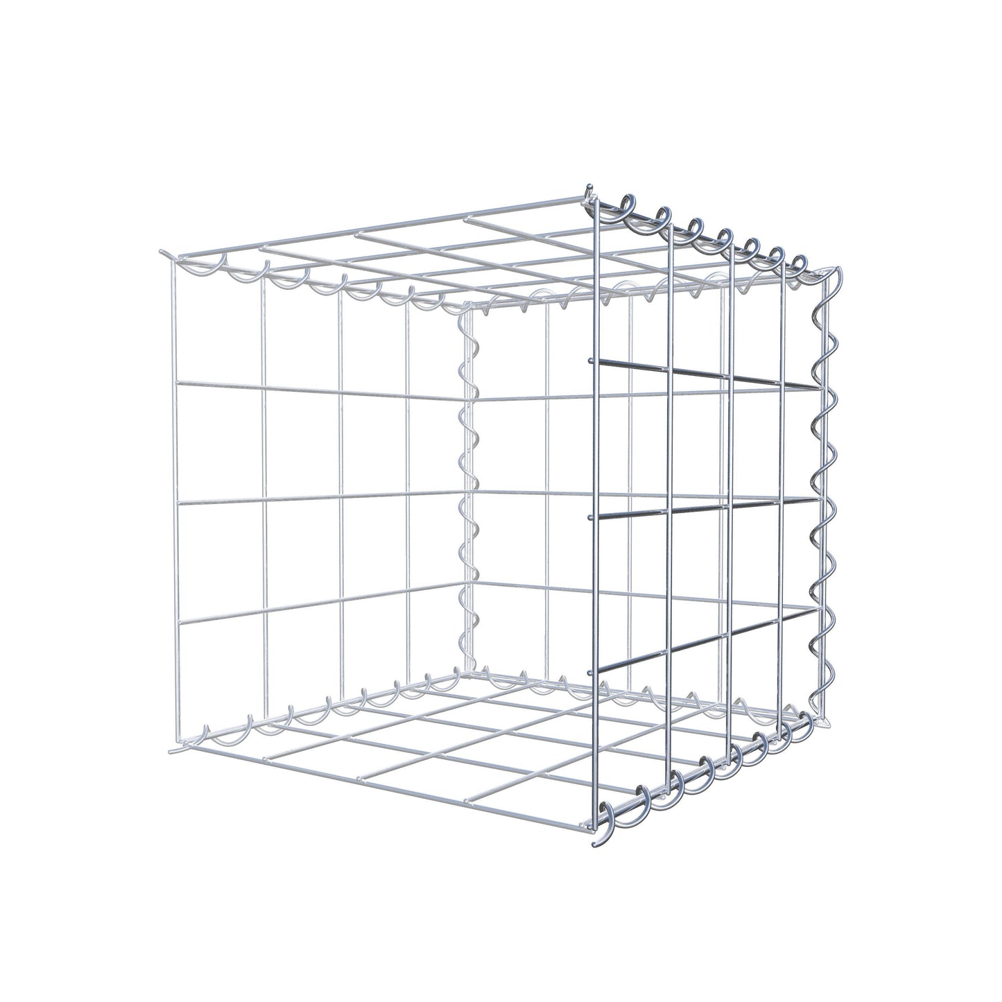 Gavión complementario tipo 2 40 cm x 40 cm x 40 cm (L x A x P), malla 10 cm x 10 cm, espiral