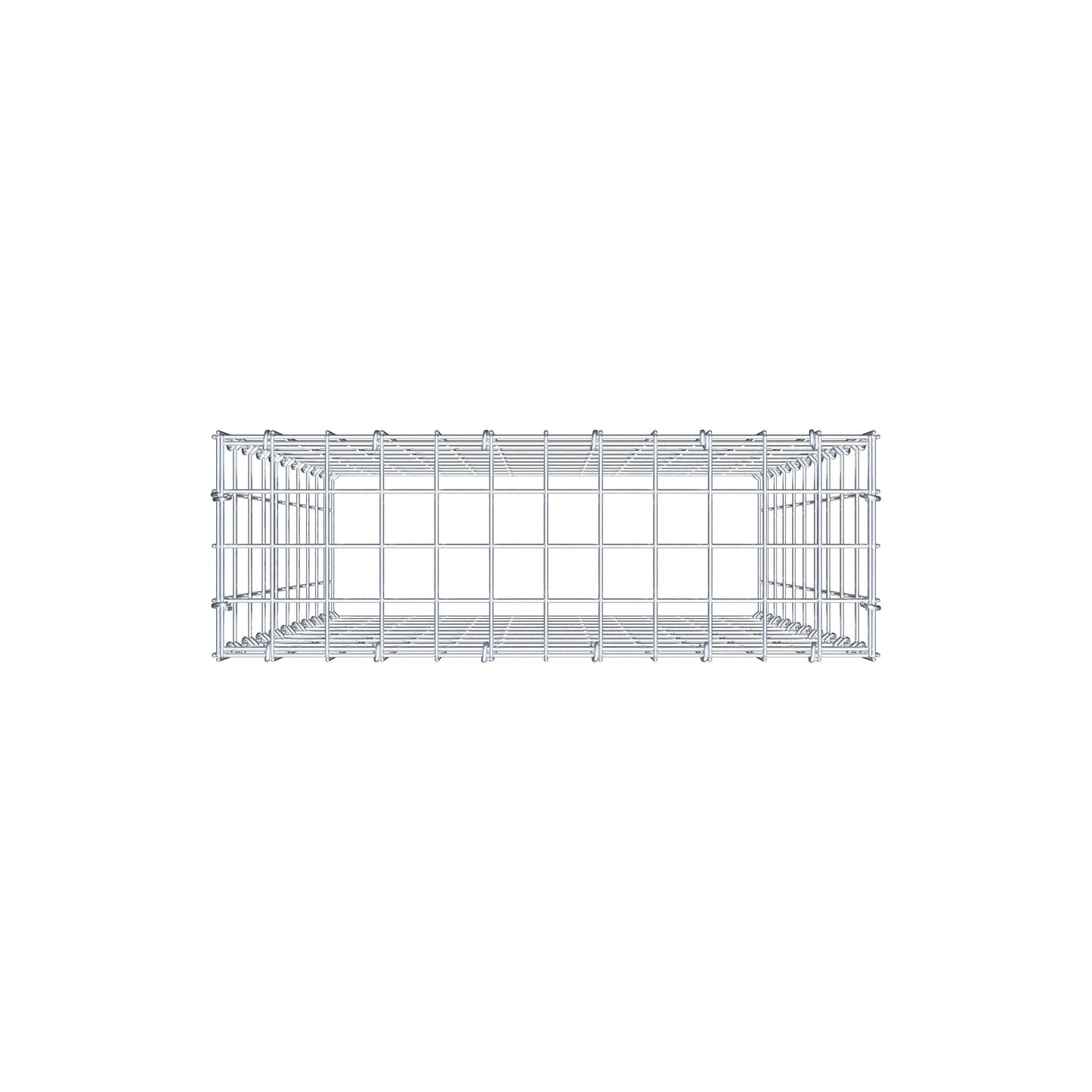 Gabbione aggiuntivo di tipo 3 100 cm x 60 cm x 20 cm (L x H x P), maglia 5 cm x 10 cm, anello a C