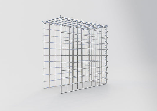 Gabião tipo 4 50 cm x 50 cm x 20 cm (C x A x P), malhagem 5 cm x 5 cm, espiral