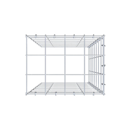 Gabião Tipo 4 80 cm x 40 cm x 30 cm (C x A x P), malhagem 10 cm x 10 cm, anel C