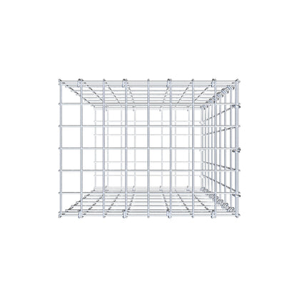 Anbaugabione Typ 2 80 cm x 40 cm x 30 cm, Maschenweite 5 cm x 10 cm, C-Ring