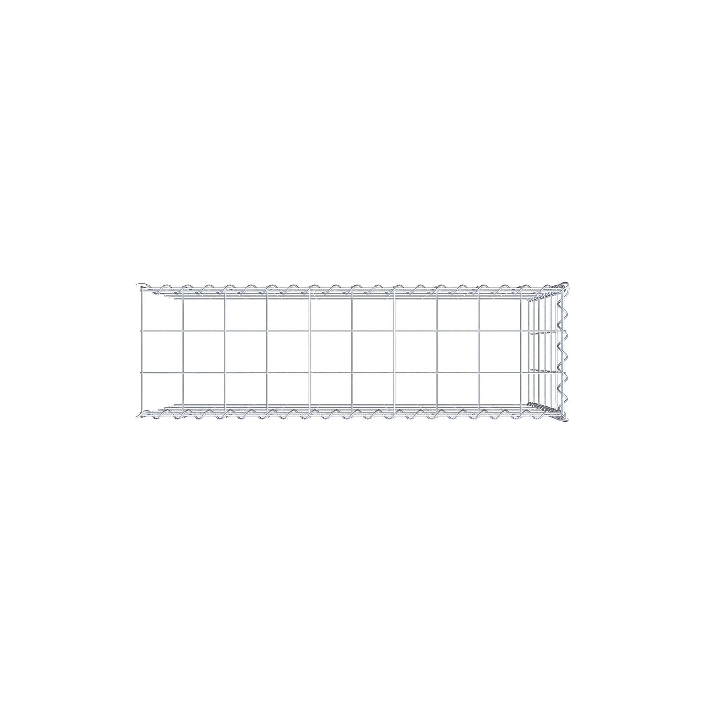 Gabião tipo 4 100 cm x 60 cm x 30 cm (C x A x P), malhagem 10 cm x 10 cm, espiral